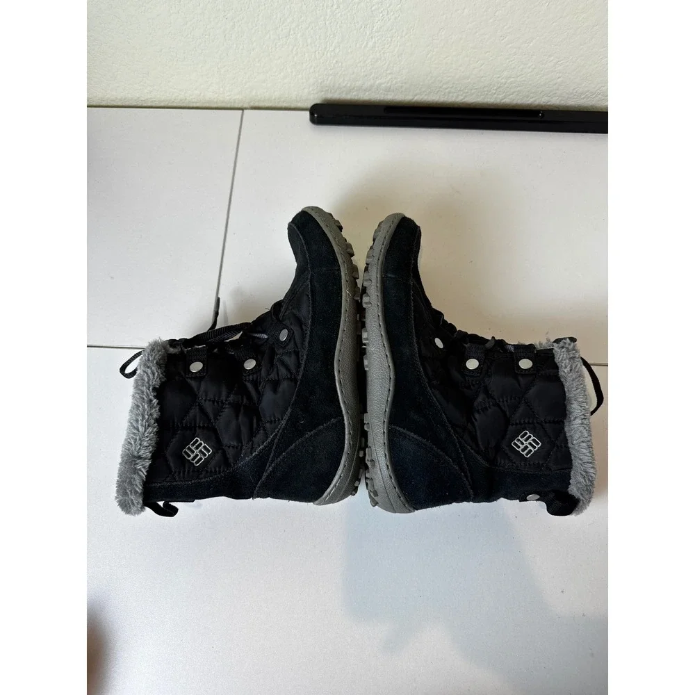Columbia Minx Shorty II Omni Heat Women Size 7.5 Winter Quilted Faux Fur Boots
